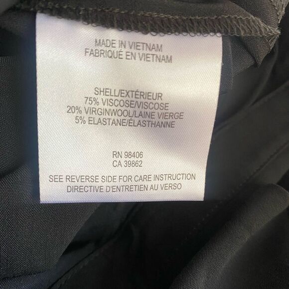 Theory Yariby Jumpsuit Black Sleeveless Pants Collared Button Down Pockets Sz 2 - Picture 15 of 17